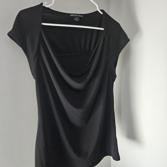Cowl Neck Black top - Picture 2 of 5